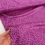 Purple Polka Dot Satin