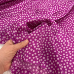 Purple Polka Dot Satin