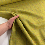 Olive Wool Tweed Check