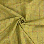 Olive Wool Tweed Check