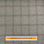 Pebble Haze Windowpane Check Wool