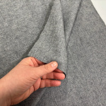 Super Soft Grey Wool Flannel