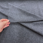 Abraham Moon Grey Wool Flannel