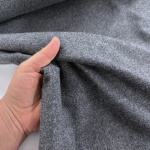 Abraham Moon Grey Wool Flannel