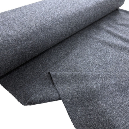 Abraham Moon Grey Wool Flannel