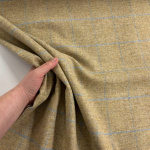 Sand Windowpane Check Wool