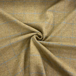 Sand Windowpane Check Wool