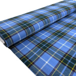 Mid Blue Plaid Wool