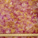 Rhubarb and Custard Circles Batik Cotton