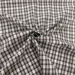 Black, White and Red Tartan Cotton Lawn