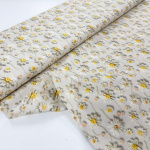 Embroidered Daisies Cotton