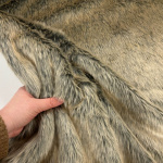 Viking Grey and Beige Faux Fur