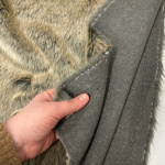 Viking Grey and Beige Faux Fur