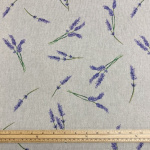 Lavender Sprig Linen Look
