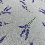 Lavender Sprig Linen Look