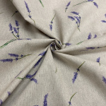 Lavender Sprig Linen Look