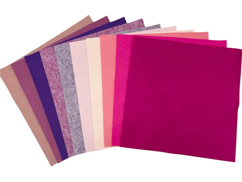 Image of Pinks and Purples Craft Felt Pack