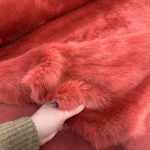 Roman Red Faux Fur