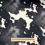 Black and White Cow Print Velvet