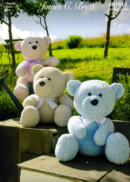James C Brett Flutterby Teddy Bear Pattern JB1013