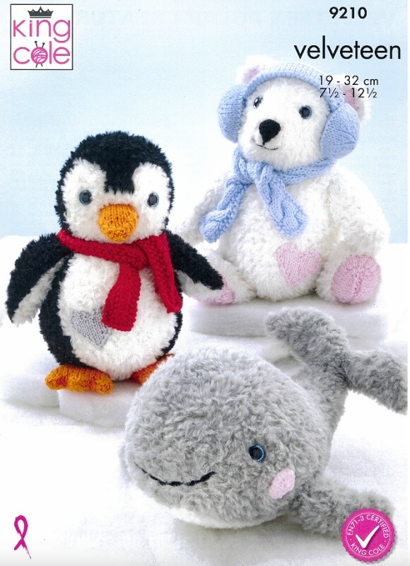 Image of King Cole Crochet Polar Creatures Pattern 9210