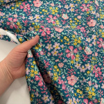 Liberty Botanist's Bloom Teal Lasenby Cotton