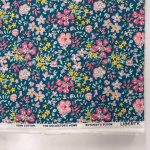 Liberty Botanist's Bloom Teal Lasenby Cotton