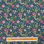 Liberty Botanist's Bloom Teal Lasenby Cotton