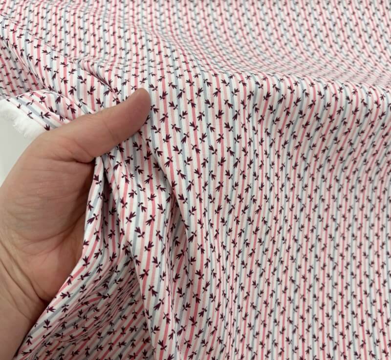 Image of Liberty Millefleur Stripe Lasenby Cotton