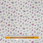 Liberty Posy Sprig Purple Lasenby Cotton