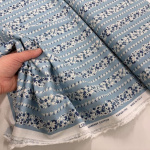 Liberty Topiary Stripe Lasenby Cotton