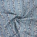 Liberty Topiary Stripe Lasenby Cotton
