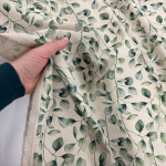 Eucalyptus Leaves Linen Look