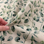 Eucalyptus Leaves Linen Look