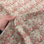 Cherry Blossom Linen Look