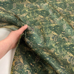 Green Paisley Mango Silk