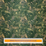 Green Paisley Mango Silk