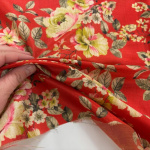 Vintage Roses Red Mango Silk