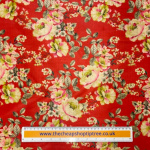 Vintage Roses Red Mango Silk