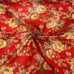 Vintage Roses Red Mango Silk