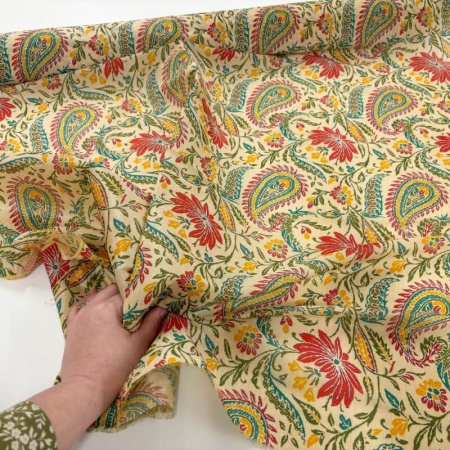 Persian Paisley Mango Silk