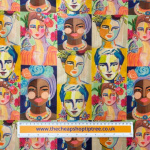 Vibrant Portrait Faces Mango Silk
