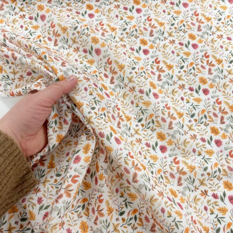 Image of Autumn Leaves Polycotton