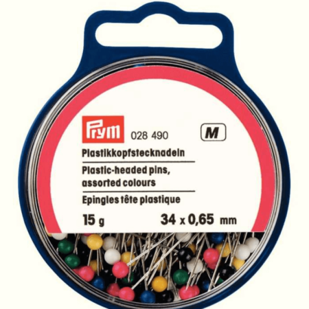 Coloured Plastic-Headed Pins