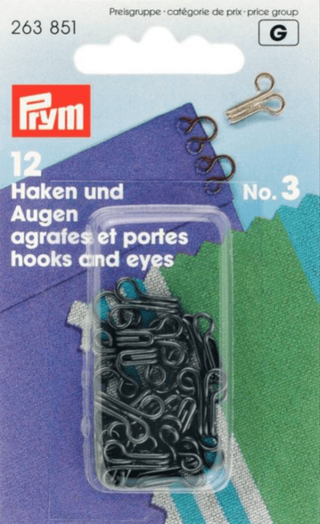 Hooks and Eyes Black Large
