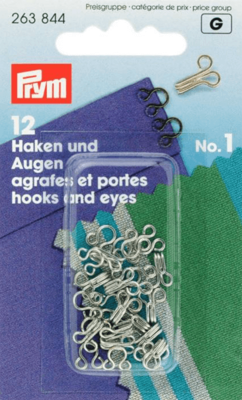 Image of Hooks and Eyes Silver Small