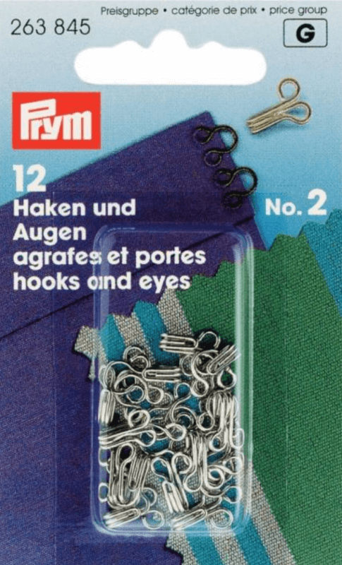 Image of Hooks and Eyes Silver Medium