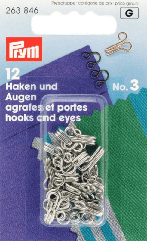 Image of Hooks and Eyes Silver Large