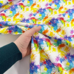 Rainbow Artist Paint Splats Cotton
