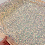 Nude Stretch Iridescent Sparkle Sequin